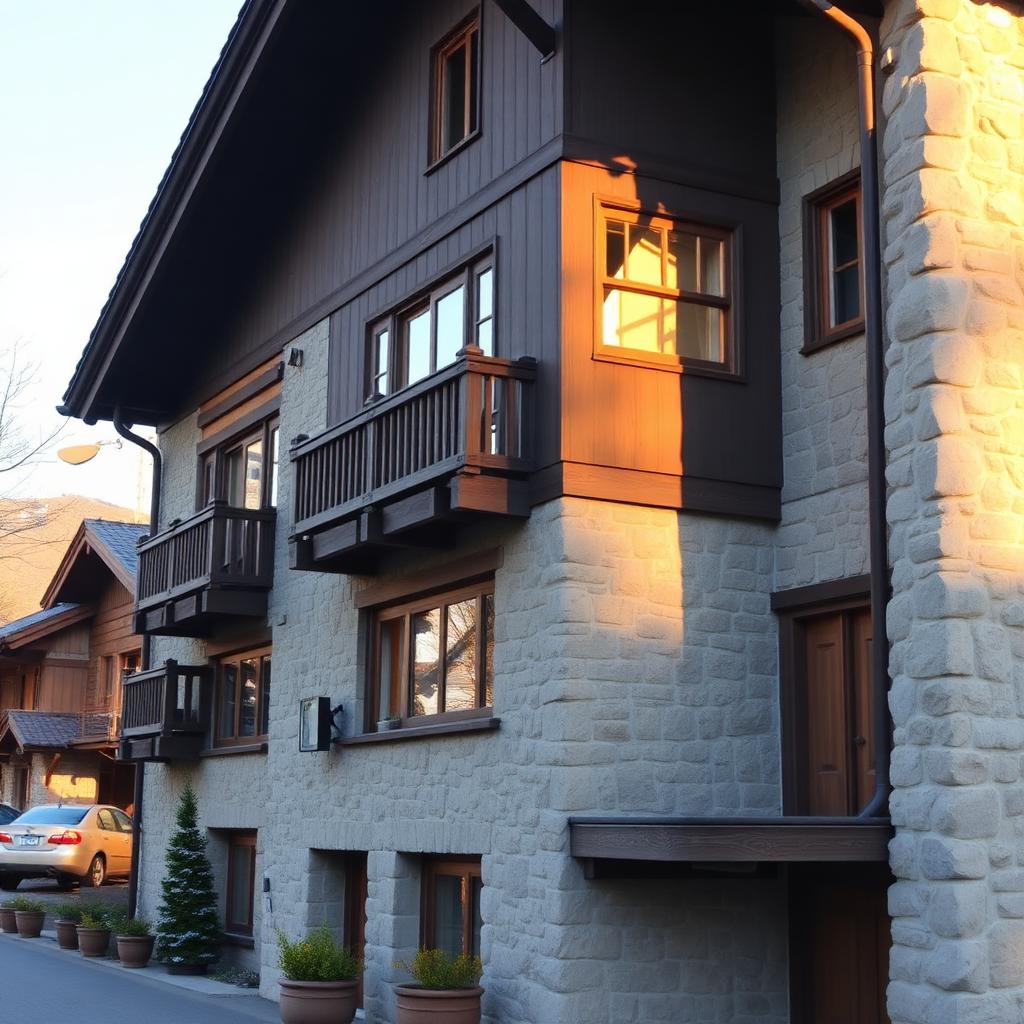 Stone Alpine apartment exterior